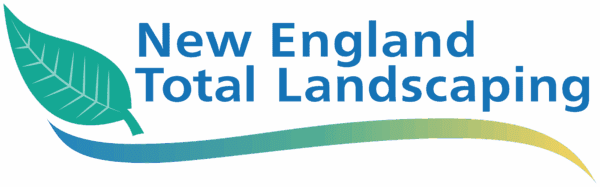 New England Total Landscaping logo with leaf design