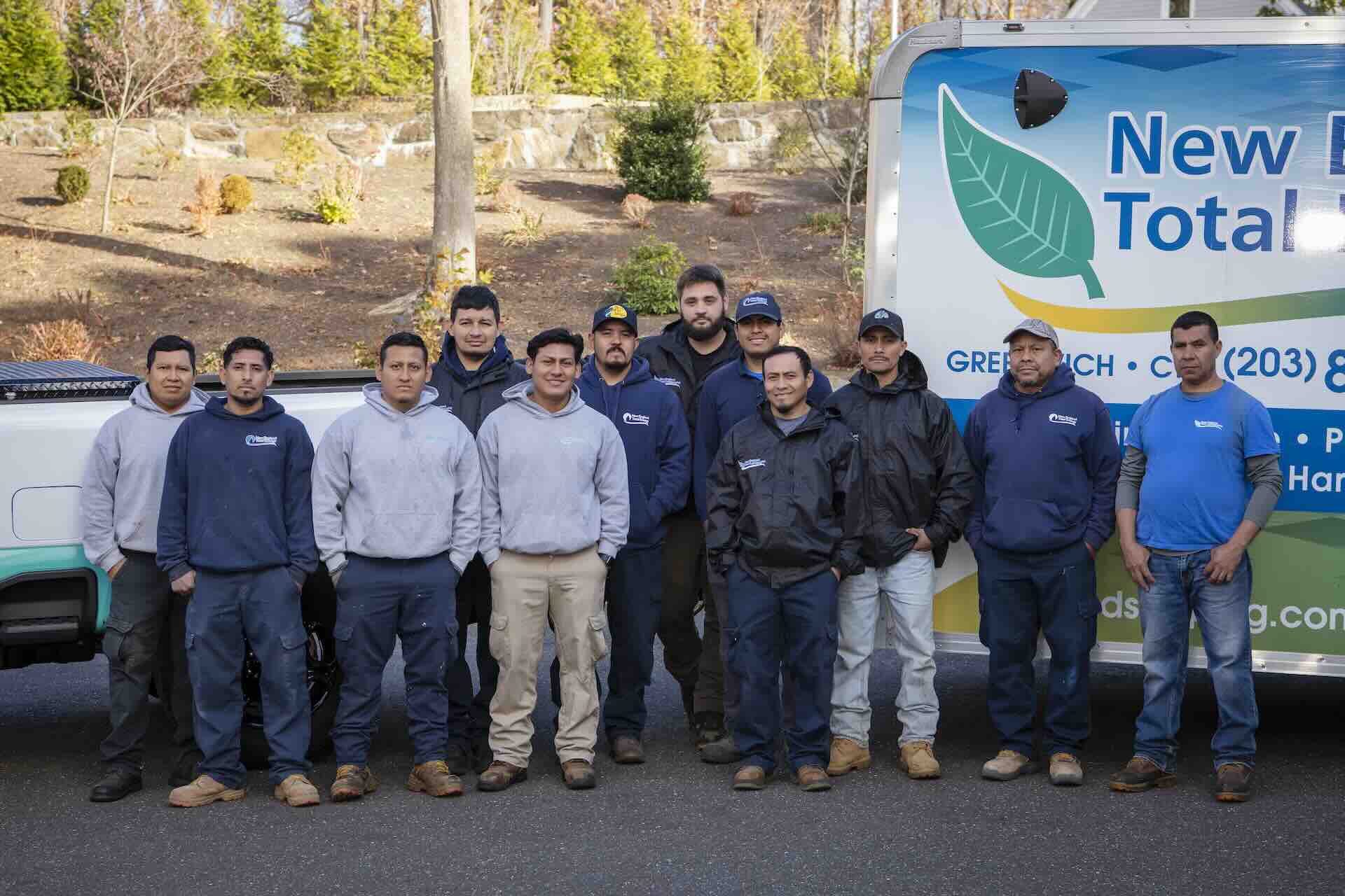 New England Total Landscaping crew — Greenwich, CT patio contractors